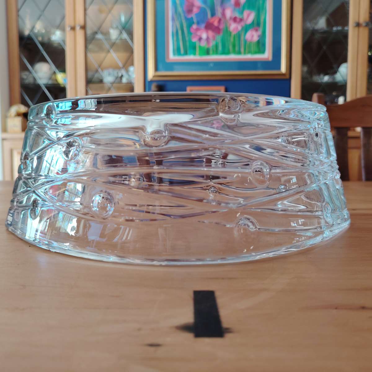 Bohemia Crystal Glass Labyrinth Large Bowl