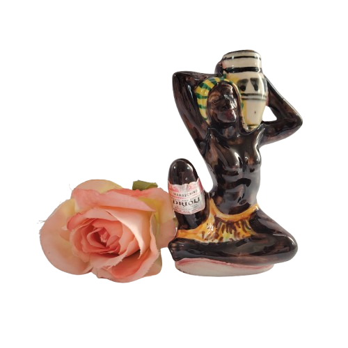 Italian Made African Woman Maraschino Liqueur Bottle