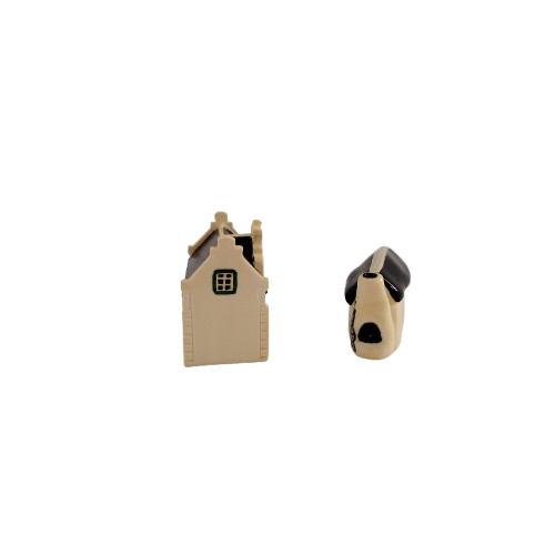 Two Miniature Houses Cottages