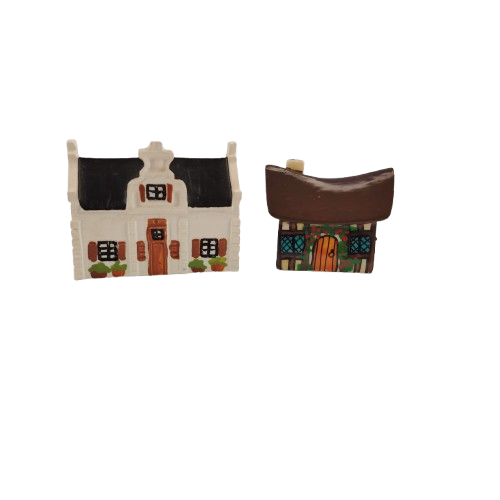 Two Miniature Houses Cottages