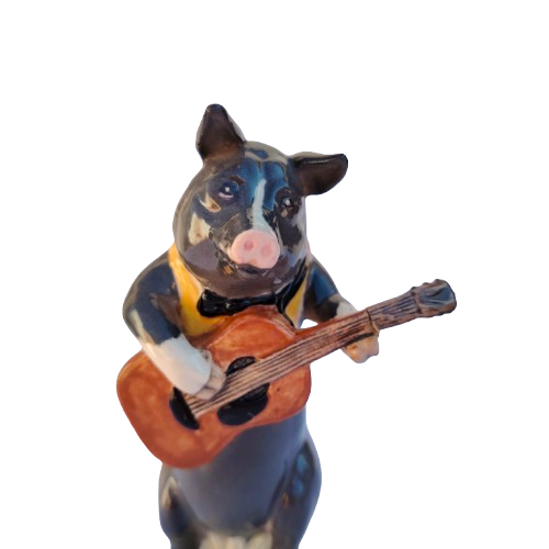 Beswick Pig Prom Christopher The Guitar Player Figurine Model PP9