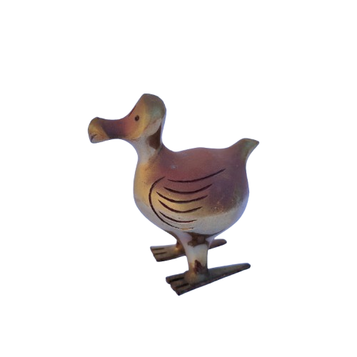Vintage Solid Brass Dodo Bird Ornament Figurine 1950's