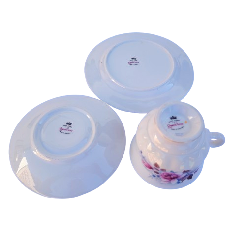 Queen Anne Bone China Trio