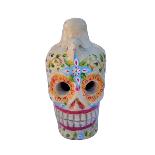 Mexican Pottery skull Head Day of the Dead