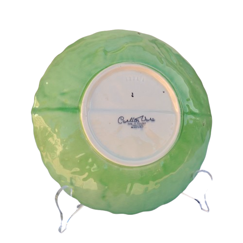 Carlton Wear Green Cabbage Leaf Lobster Plate