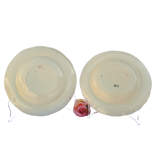 Art Deco orange yellow and green Geometric Bowls