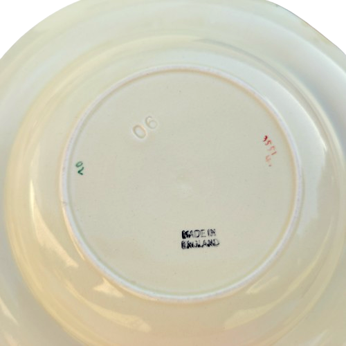 Art Deco orange yellow and green Geometric Bowls