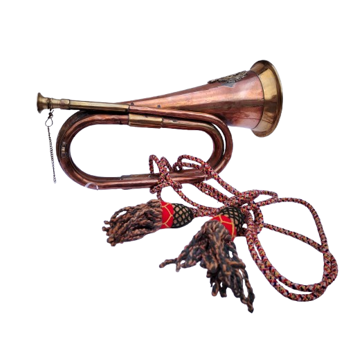 Vintage Ontario Regiment Bugle reproduction Horn Brass Copper