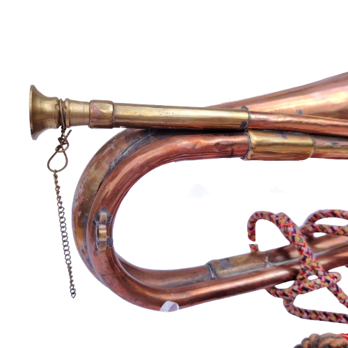 Vintage Ontario Regiment Bugle reproduction Horn Brass Copper