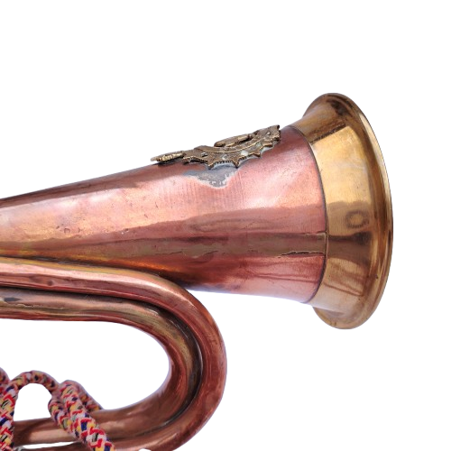 Vintage Ontario Regiment Bugle reproduction Horn Brass Copper