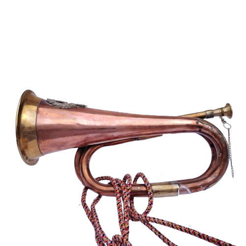 Vintage Ontario Regiment Bugle reproduction Horn Brass Copper