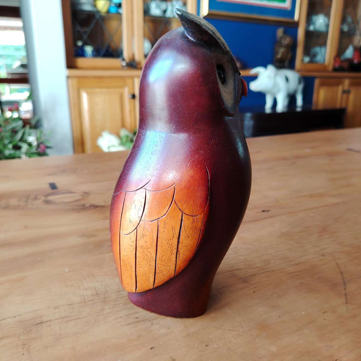 Feathers of Knysna carved and hand painted Owl Ltd Bird