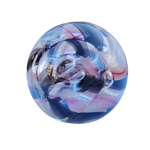 Caithness Glass Paperweight Large Ribbon Design