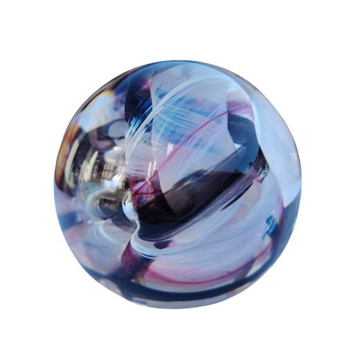 Caithness Glass Paperweight Large Ribbon Design