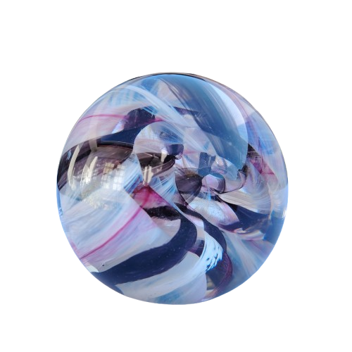 Caithness Glass Paperweight Large Ribbon Design