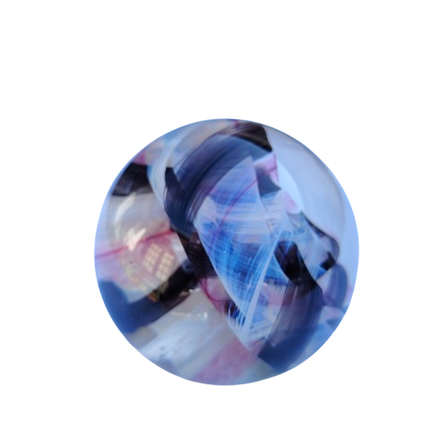 Caithness Glass Paperweight Large Ribbon Design