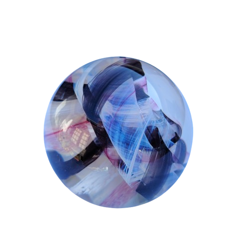 Caithness Glass Paperweight Large Ribbon Design