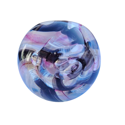 Caithness Glass Paperweight Large Ribbon Design