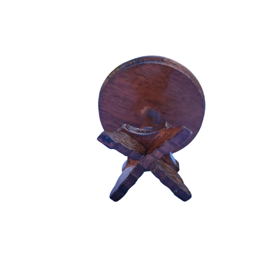 Original vintage wooden doll furniture round table