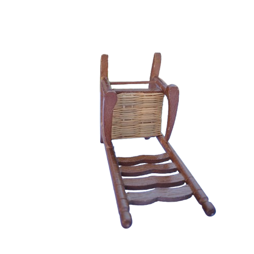 Original vintage wooden doll furniture rocking chair