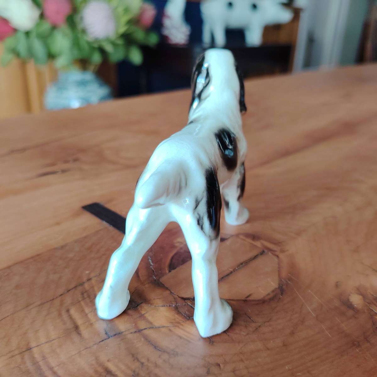 Vintage Porcelain Spaniel Dog Figurine