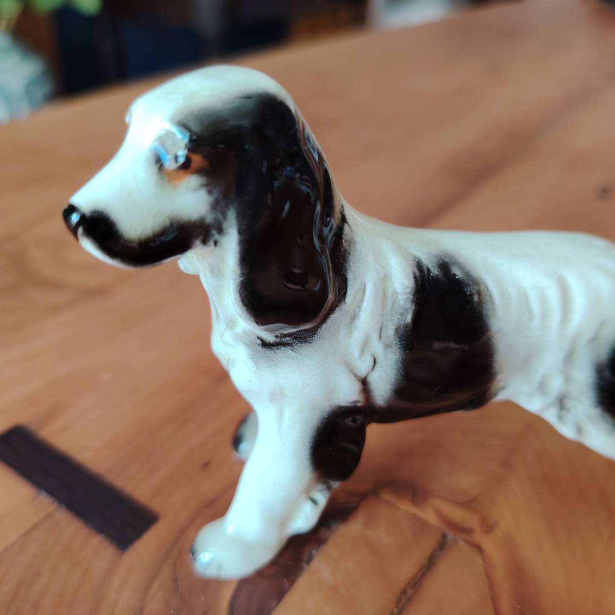 Vintage Porcelain Spaniel Dog Figurine