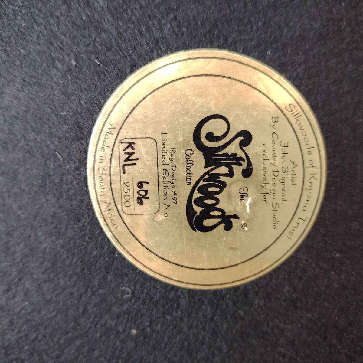 Limited edition Silkwood on Knysna Trust Knysna Lourie figurine