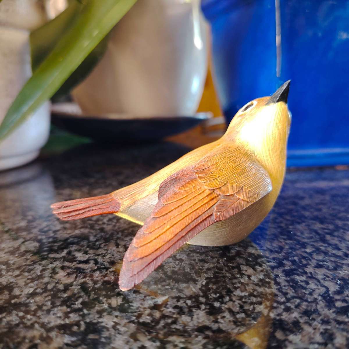 Feathers of Knysna Friends Common Yellowthroat Bird Figurine