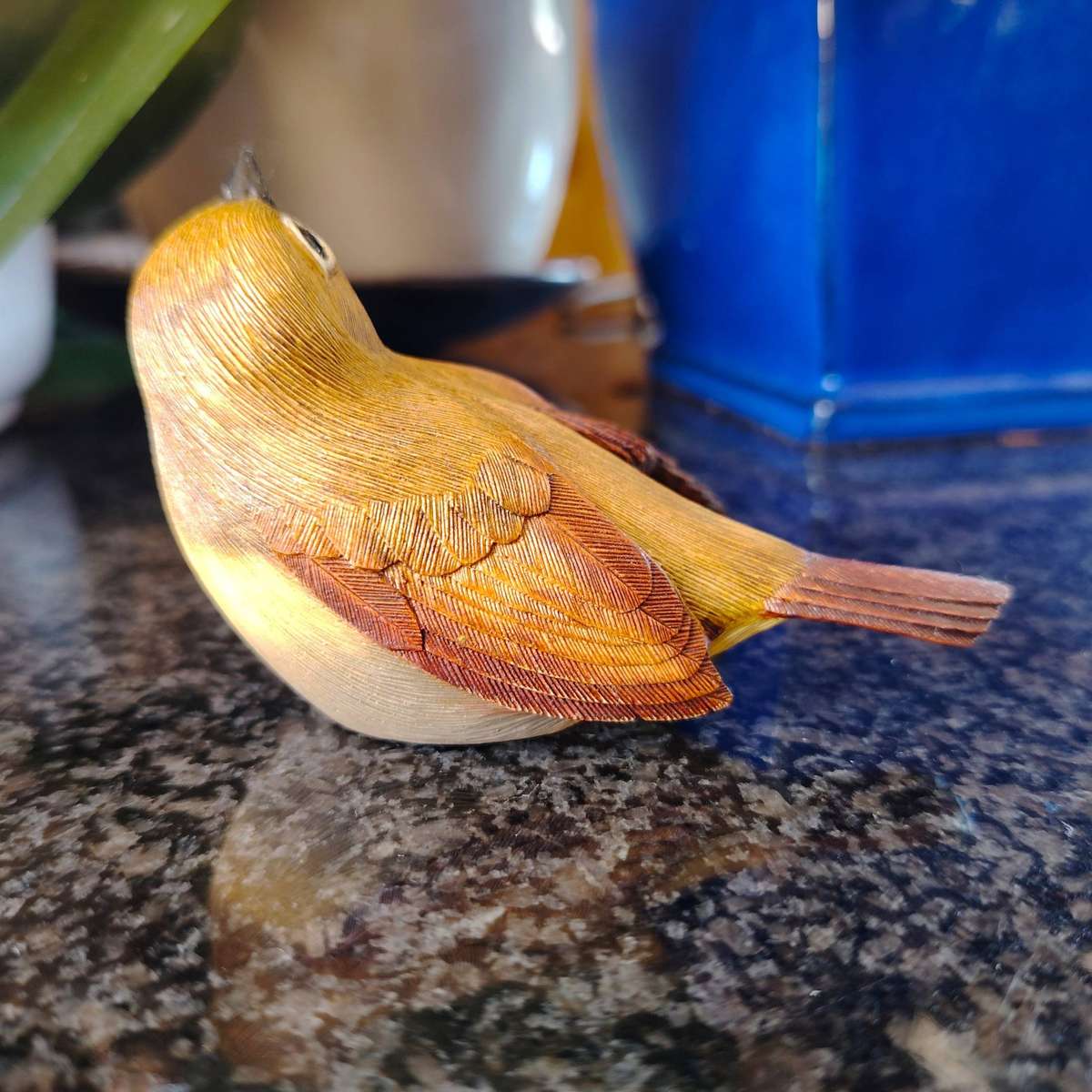 Feathers of Knysna Friends Common Yellowthroat Bird Figurine