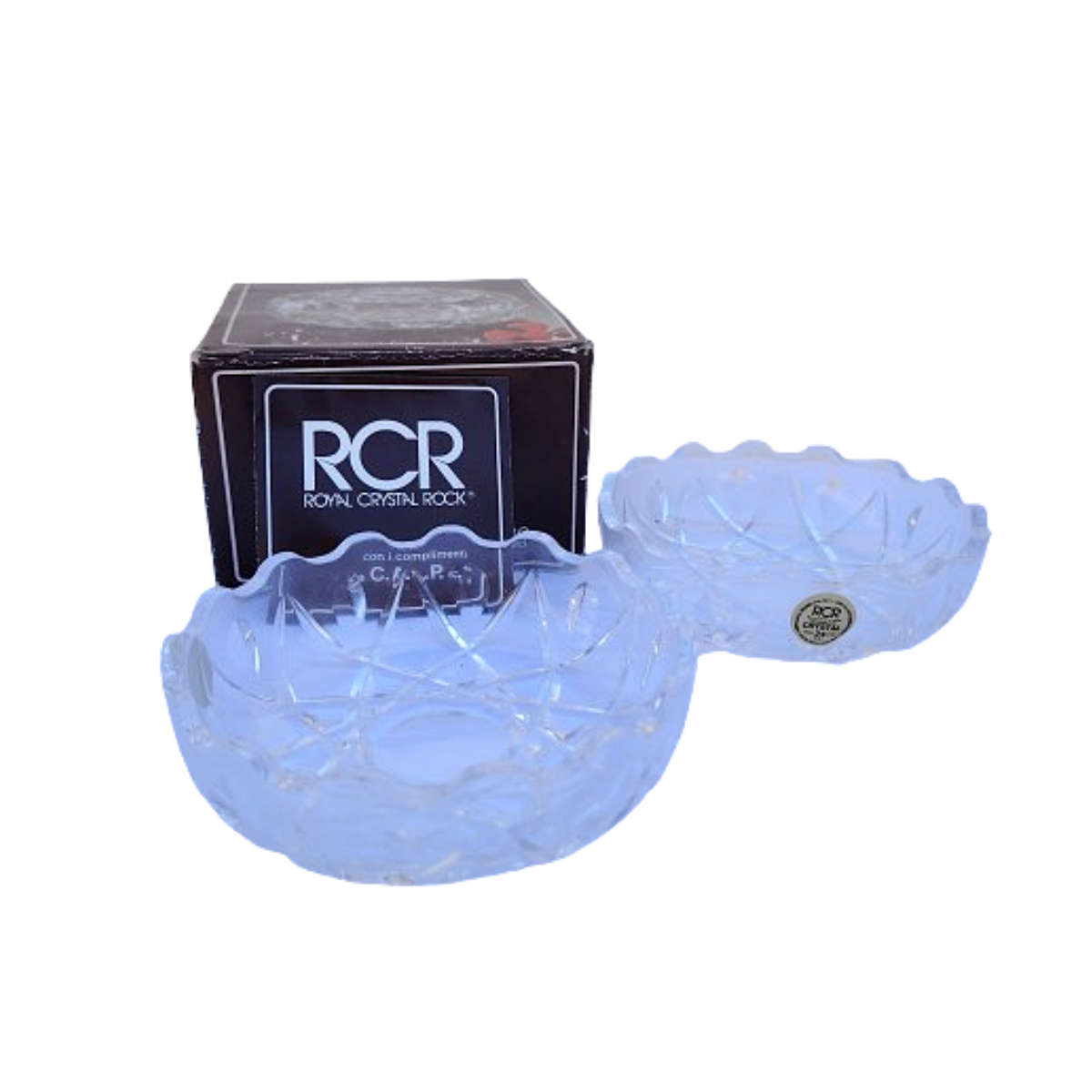 Royal Crystal Rock RCR 24% Crystal Lidded Dish
