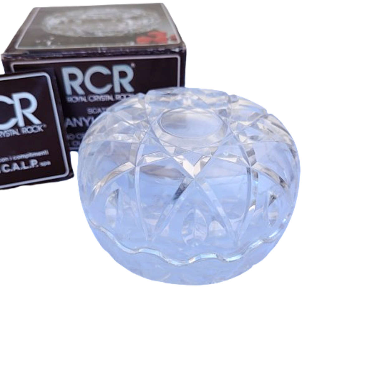 Royal Crystal Rock RCR 24% Crystal Lidded Dish