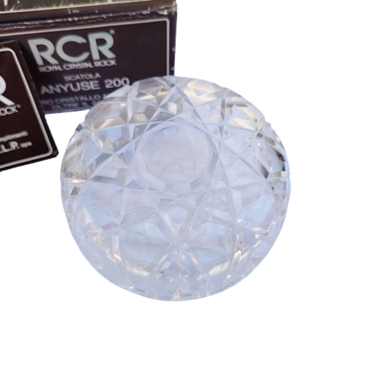 Royal Crystal Rock RCR 24% Crystal Lidded Dish