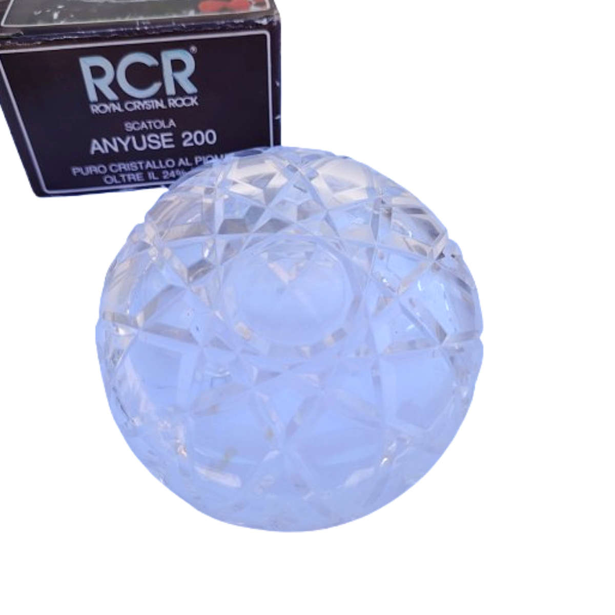 Royal Crystal Rock RCR 24% Crystal Lidded Dish