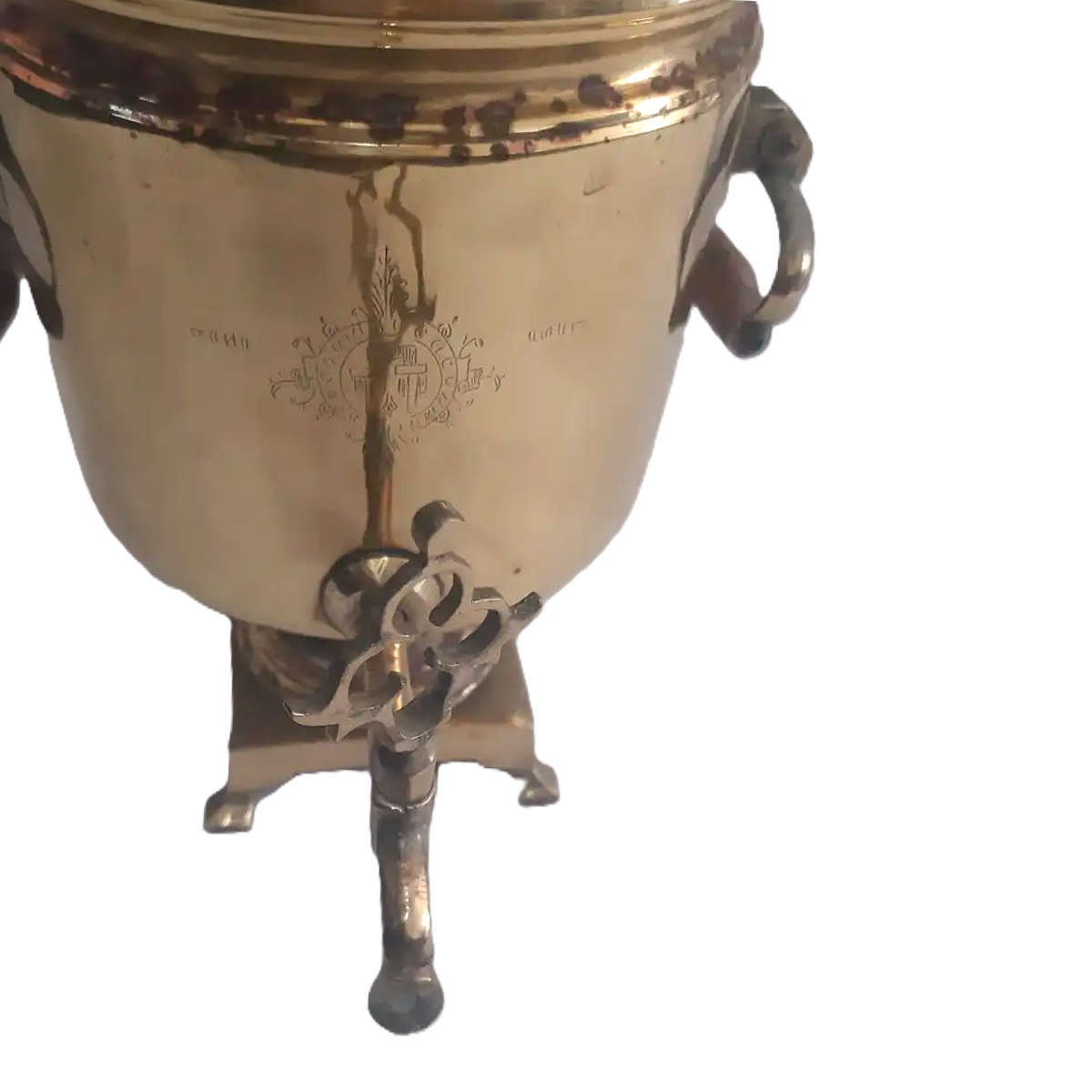 Imperial Russian Brass Samovar 1920s - 1930s