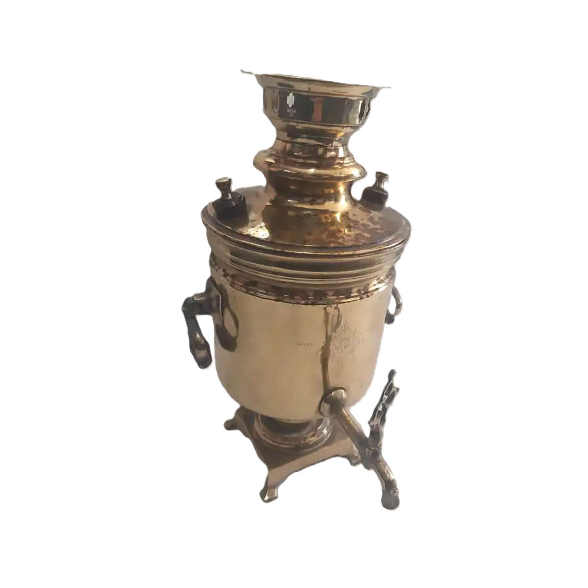 Imperial Russian Brass Samovar 1920s - 1930s