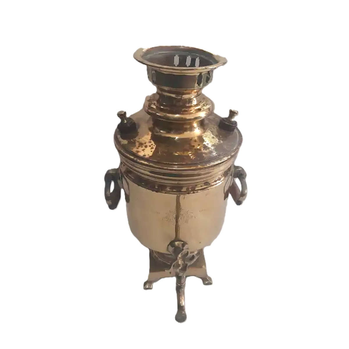 Imperial Russian Brass Samovar 1920s - 1930s