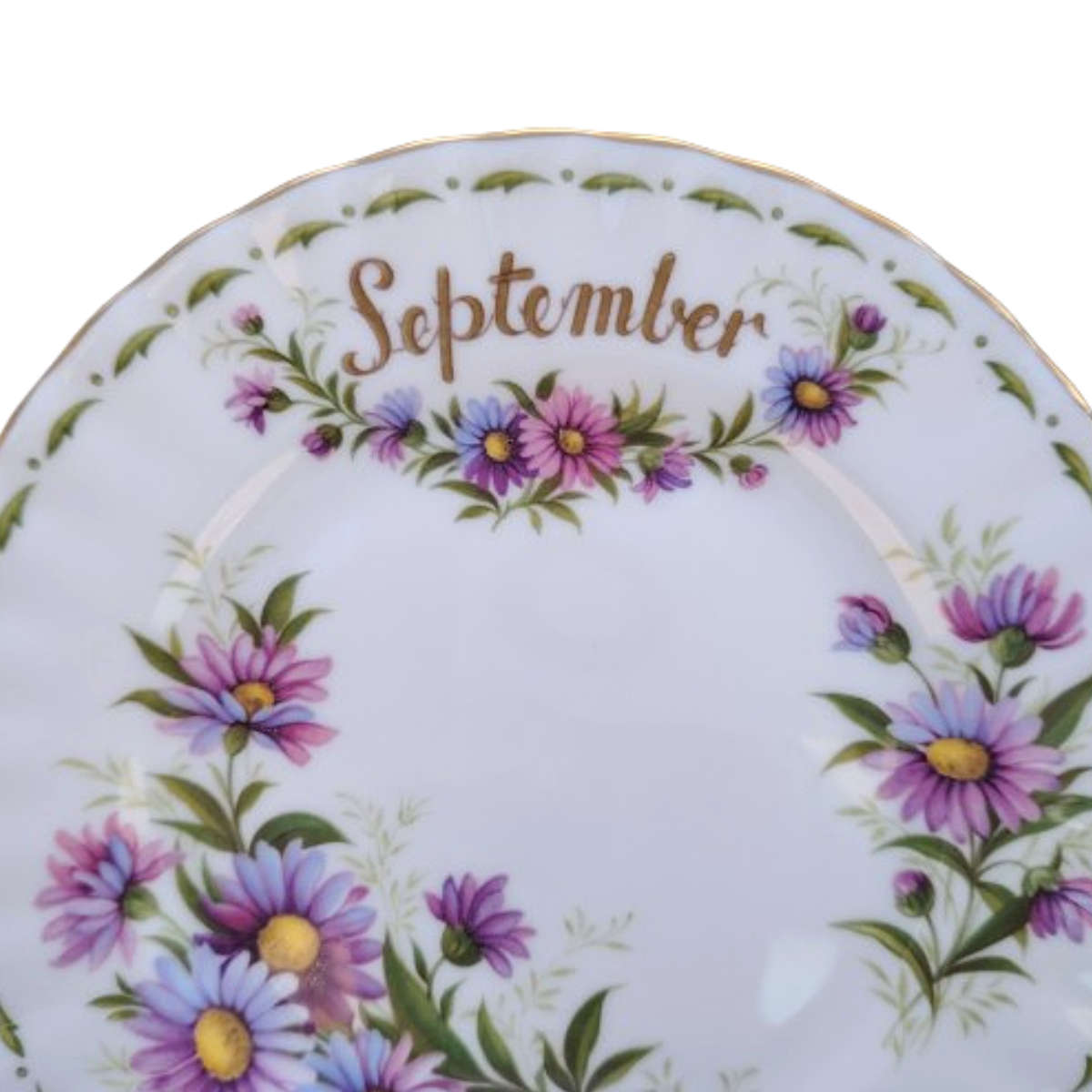 Royal Albert's Flower of the Month Michaelmas Daisy September Plate