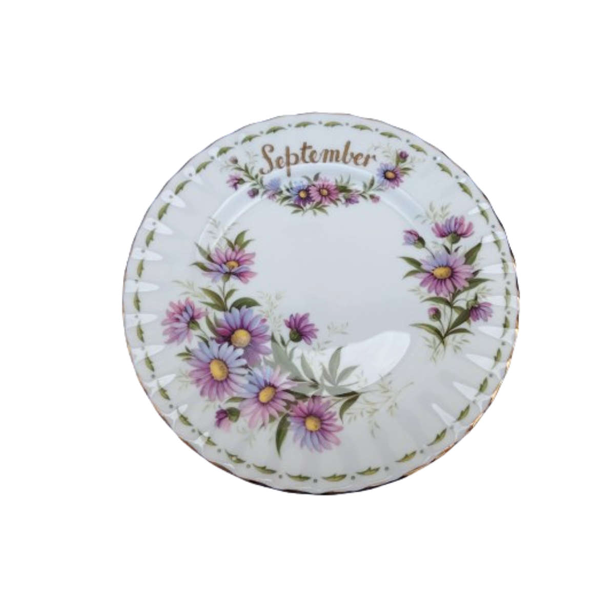 Royal Albert's Flower of the Month Michaelmas Daisy September Plate