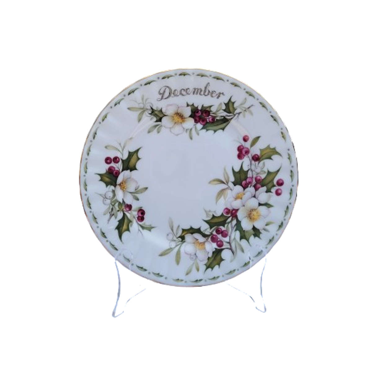 Royal Albert's Flower of the Month Christmas Rose December Plate