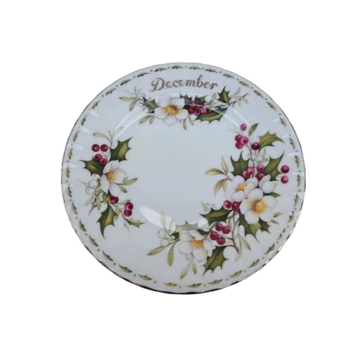 Royal Albert's Flower of the Month Christmas Rose December Plate