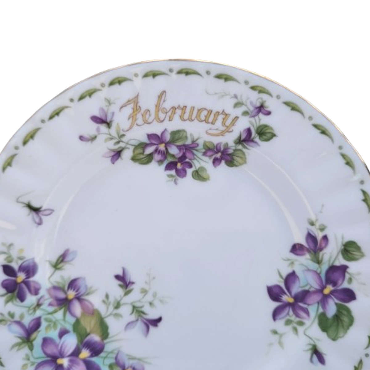 Royal Albert's Flower of the Month Violets February Plate