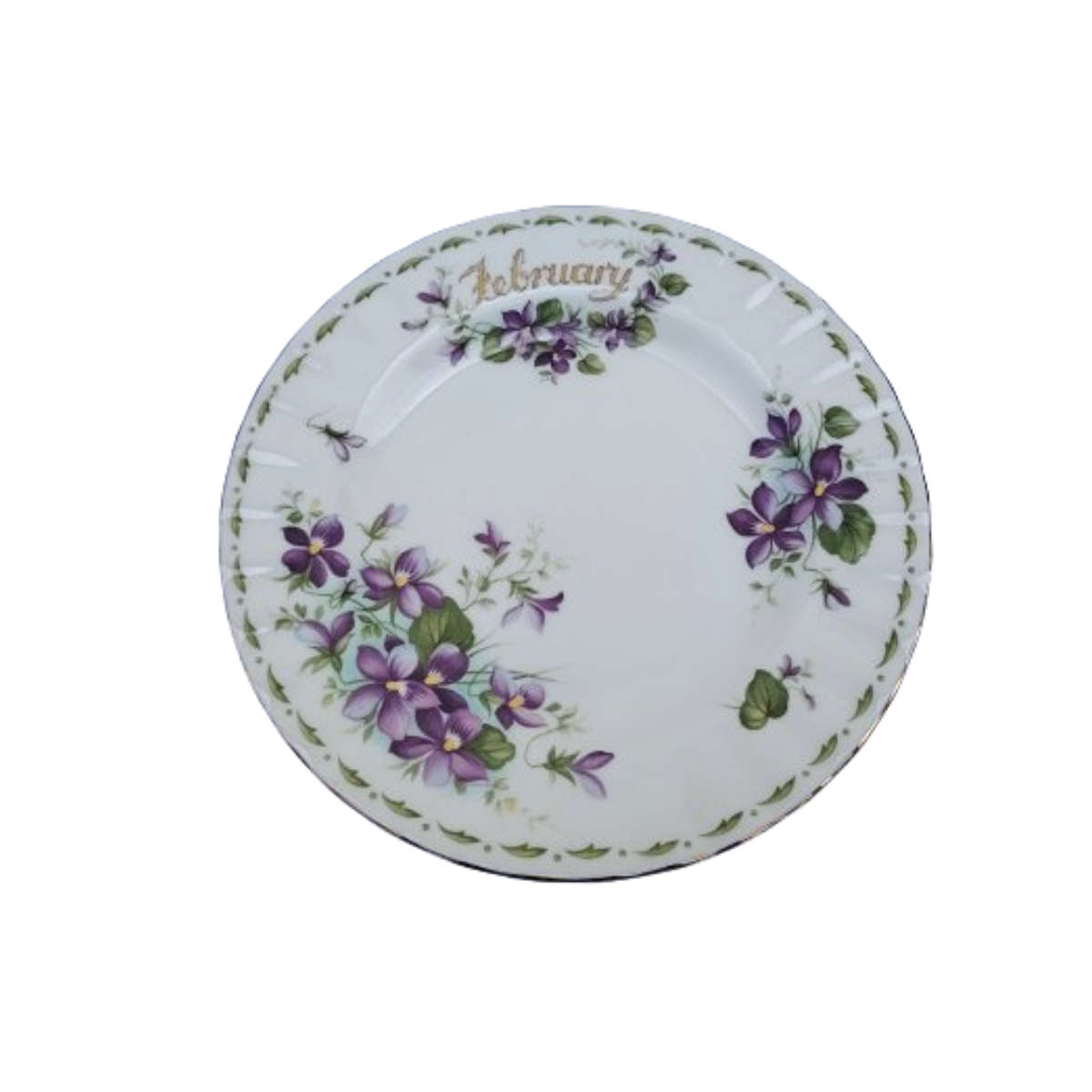 Royal Albert's Flower of the Month Violets February Plate