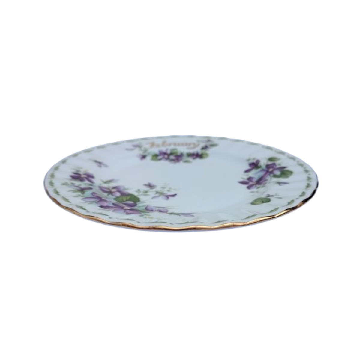 Royal Albert's Flower of the Month Violets February Plate