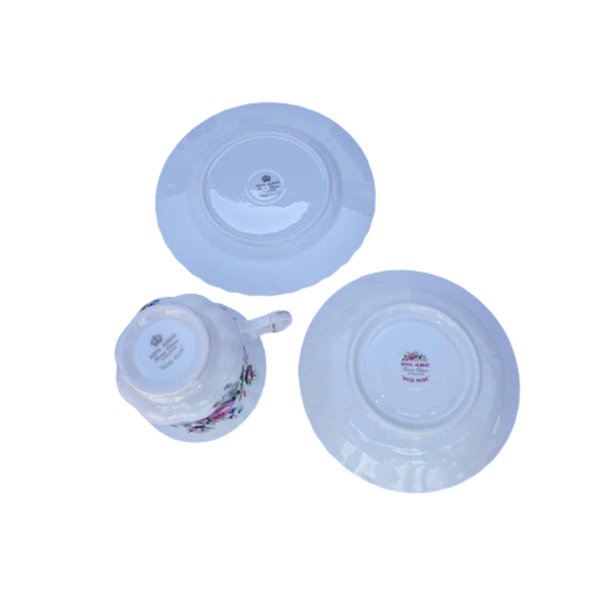 Royal Albert Moss Rose Trio