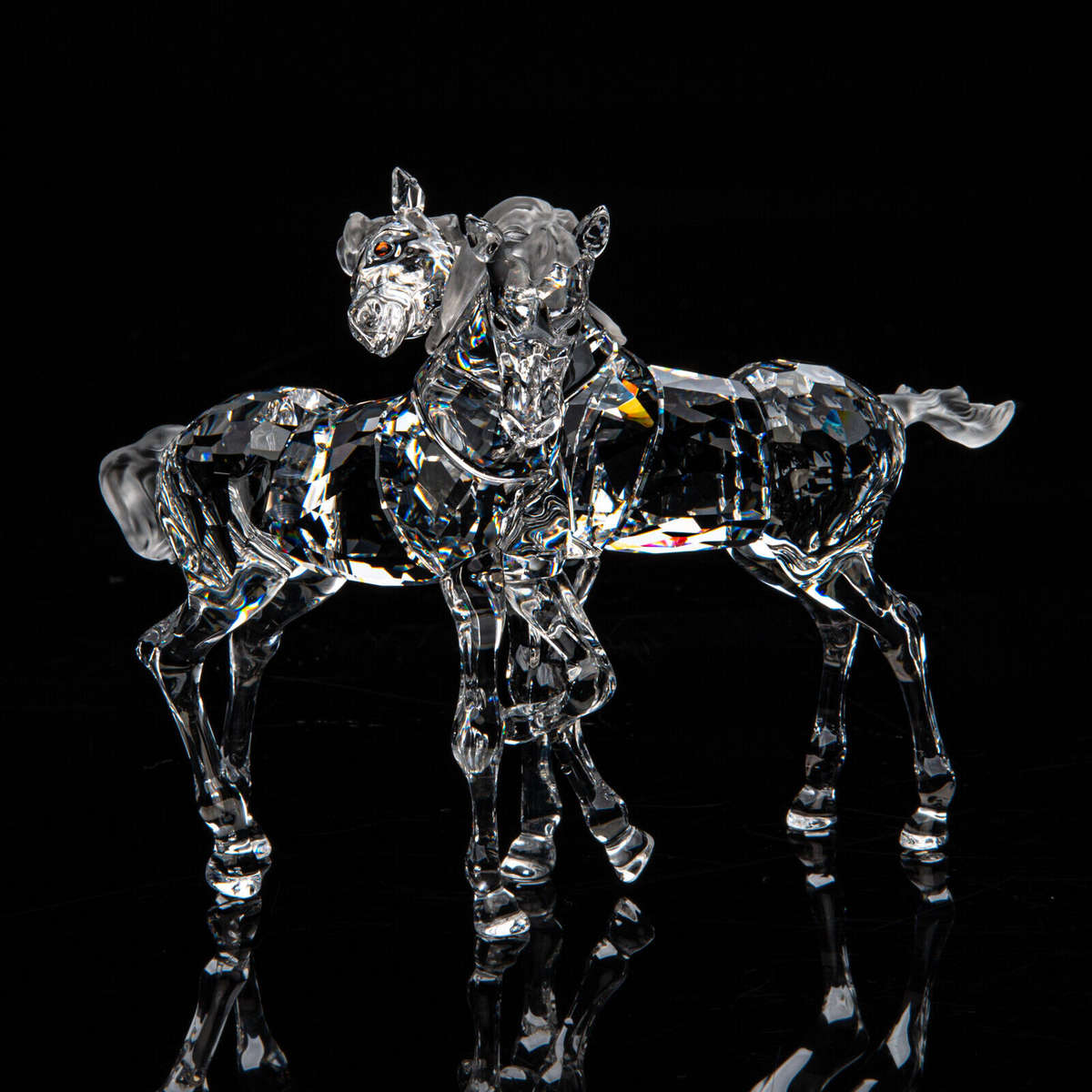 Swarovski Crystal Foals part of the Peaceful Countryside