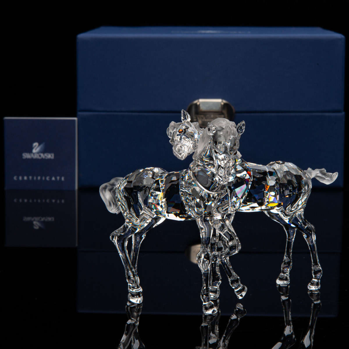 Swarovski Crystal Foals part of the Peaceful Countryside