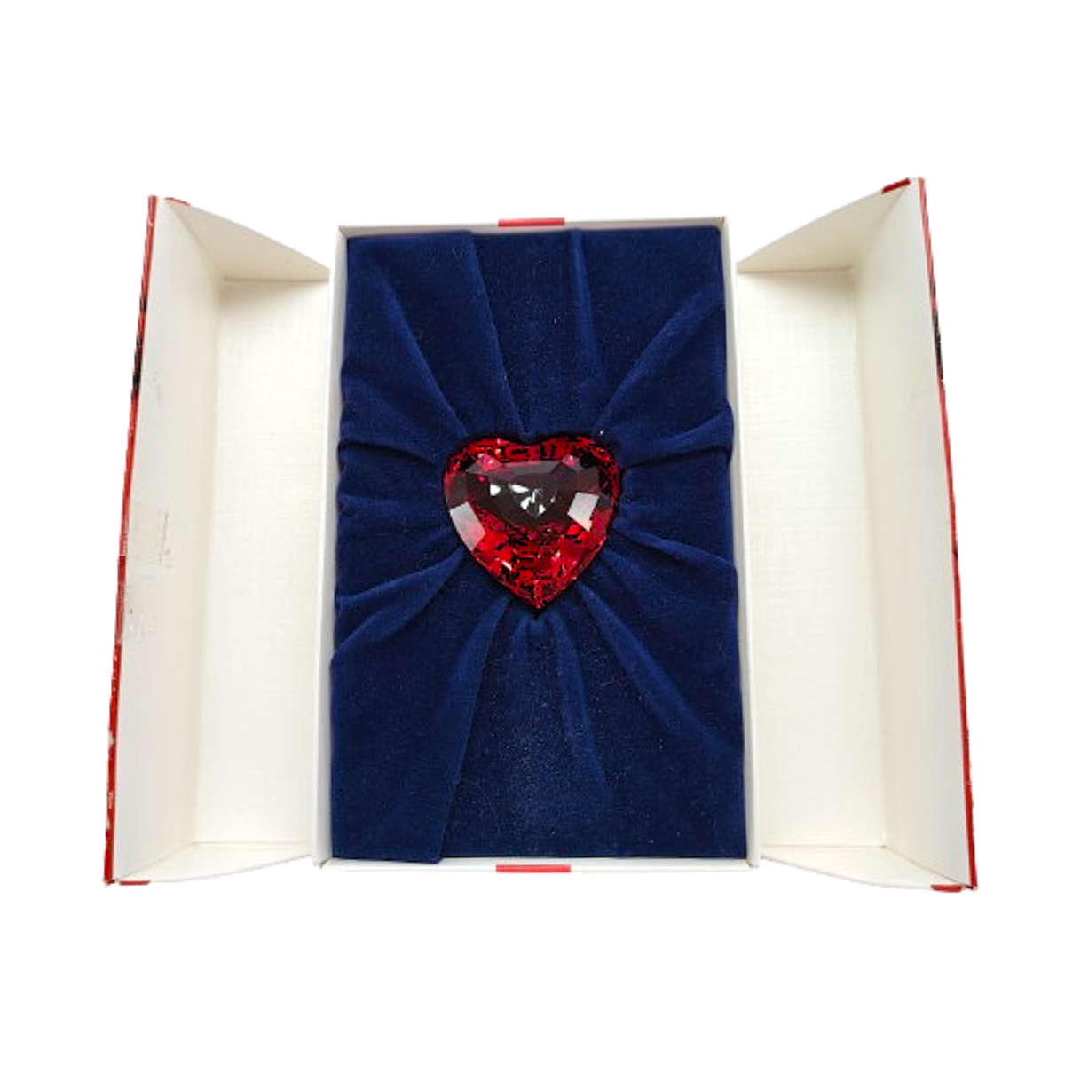 Swarovski Silver Crystal Retired  Red Heart