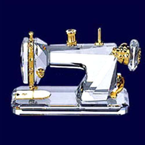 Swarovski Crystal Memories Sewing Machine 18K Gold Plated