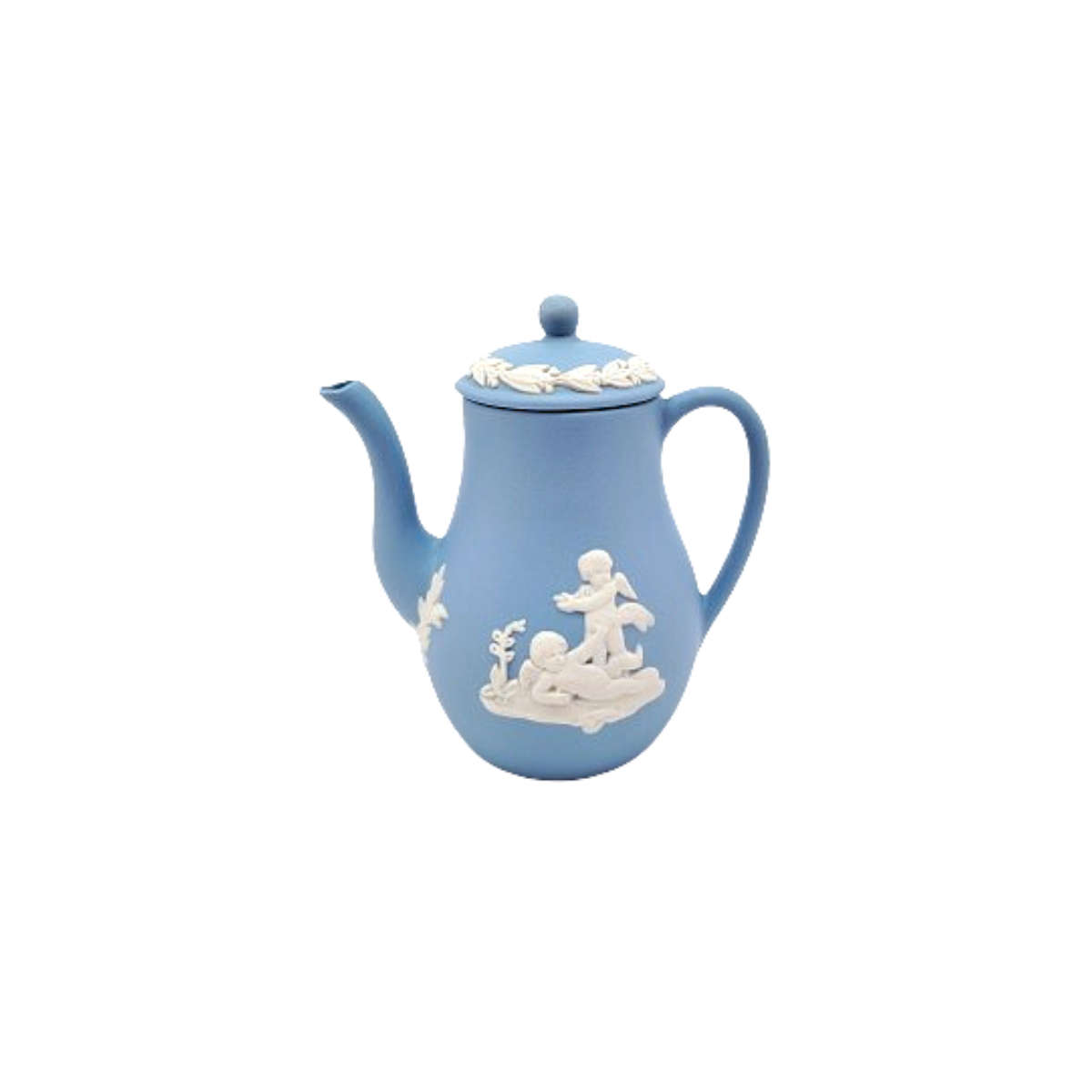 Vintage Wedgwood Blue Jasper Miniature Coffee Pot