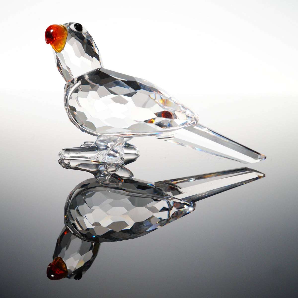 Swarovski Crystal Parrot Fire Opal Beak